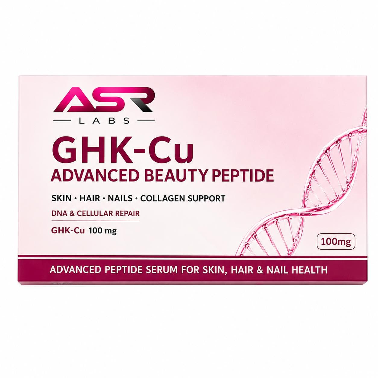 ASR Labs GHK-Cu packaging, front view